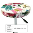 thumbnail image 4 of Daiia Bird Butterfly Rose Stool Covers Round,Round Bar Stool Covers Waterproof Bar Chair Covers Washable Stool Cushion Slipcover for 12-14 Inch Chair-12 inch, 4 of 7