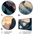 thumbnail image 3 of Designart "Majestic Peaks of the Swiss Alps II" Landscape Mountains Metal Wall Art Prints, 3 of 5