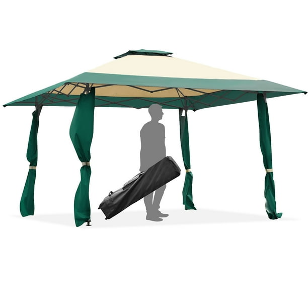 Costway Toldo para Cenador de 396.24 cm X 396.24 cm, Carpa para Patio, Jardín, Compañero Al Aire Libre