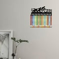 thumbnail image 6 of Tri Medal Holder Triathlon Medal Hangers Display Rack Sports Hanging Athlete Awards Iron Small Metal Wall Mount Decor with 14 Hooks DIY, 6 of 9
