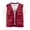 Red, variant on Herrnalise Men's Thin Sports Multi-bag Casual Quick-drying Loose Vest Mountaineering Tooling Outdoor Vest Jackets Gray