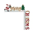 thumbnail image 1 of Christmas Door Frame Decoration Santa Front Door Corner Sign Decor Home Wooden Door Frame Ornament Party Table Decor Props Gift for Wall Window DIY Craft, 1 of 7
