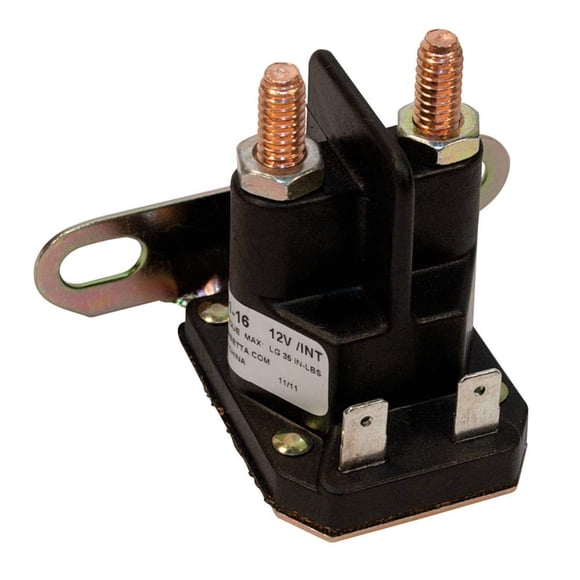 Stens Solenoide de arranque 435-151 Reemplazo para: John Deere L100 L105 L108 L110 L111 L118 L120 LA135 LA140 LA145 LA150 LA155 LA165 LA175 X110 X120 X140 Z225 Z425 Z445
