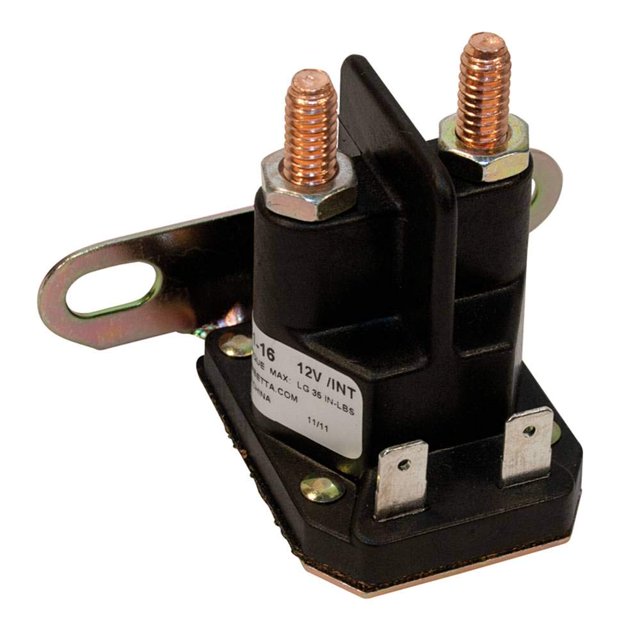 Stens Solenoide de arranque 435-151 Reemplazo para: John Deere L100 L105 L108 L110 L111 L118 L120 LA135 LA140 LA145 LA150 LA155 LA165 LA175 X110 X120 X140 Z225 Z425 Z445