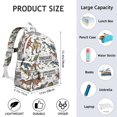 thumbnail image 6 of Cute Dinosaur Pattern Backpack for School,Cute School Bag,Schoolbag with Adjustable Shoulder Straps & Padded Back,13.4"x11"x4.7", 6 of 6