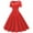 Red, variant on Tejiojio Women Clothes Women Short Sleeve 1950s Housewife Evening Party Prom Dress