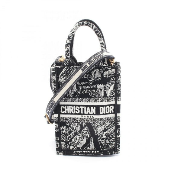 Pre-Owned Christian Dior Dior BO TOTE Book Tote Mini Phone Bag Handbag Canvas Women's... (Fair)