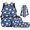 Baseball Pattern Print, variant on Binienty 4 Pack Kids Backpack Set with School Bag Daypack, Lunch Bag, Pencil Bag, Water Bottle Carrier for Picnic, Travel, Daily School Use