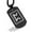 Black, variant on Stainless Steel Elder Futhark Perdhro Rune Dog Tag Pendant Necklace