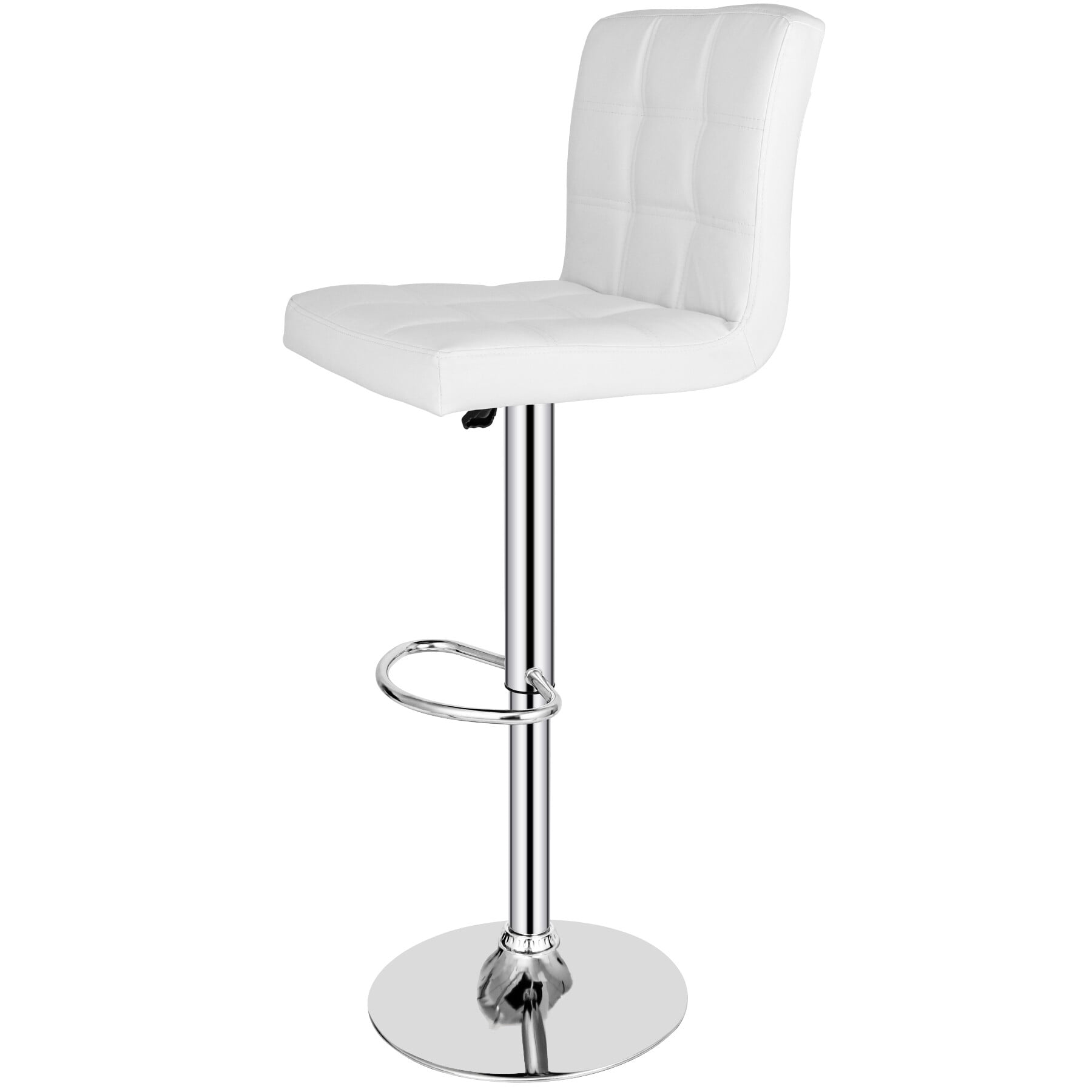 ZenStyle Adjustable Height Swivel Bar Stool, White (Set of 4)