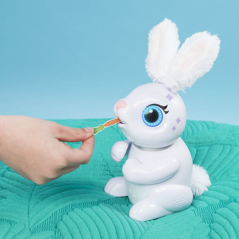 Zoomer Interactive Hungry Bunnies, Chewy, Robotic Rabbit, Eats