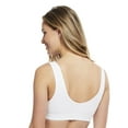 thumbnail image 3 of Carole Martin Full-Freedom Cotton Front Closure Comfort Bra - Wire Free - Stretch Cups - One Size Fits All B, C, and D Style 7276 Set of 2-White 40, 3 of 6