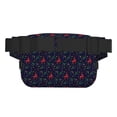 thumbnail image 3 of Fotbe Christmas Deer Cangurera Cuadrada con Estampado de Doble Capa, Bolsa de Cintura Ajustable Mini para Hombres y Mujeres, 3 of 9