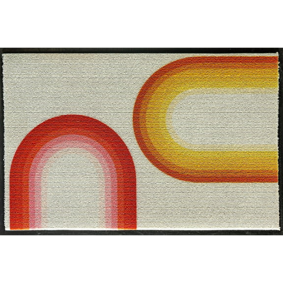 Rugs America LO75A 20"x31.5" Entry Rug Non-Slip Washable Indoor Door Mat, Small Oriental Accent Throw Rug for Bedroom Kitchen Entryway Bathroom