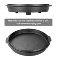 thumbnail image 6 of TLGREEN 7.8QT Cast Iron Dutch Oven Pot with Lid Lifter, Easy Cleaning, Stand & Dual Function Lid Griddle, 6 of 10