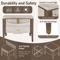 thumbnail image 4 of Christopher Knight Home 2-Drawer Nightstand, Bedside Table with Gold Metal Button Handles, Grey, 4 of 11