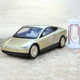 thumbnail image 4 of Anmyjuly 1:24 Scale Die-Cast Metal Autonomous Taxi Model Car - Dynamic Flowing Lights, Sound Effects, Spring Suspension & Opening Doors, 4 of 8