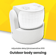 thumbnail image 3 of 2X Waterproof Double Infrared Probe Motion Sensor IP65 AC 220V-240V PIR Motion Detector Automatic 120 °White,2 x Double Motion Sensor,White, 3 of 6