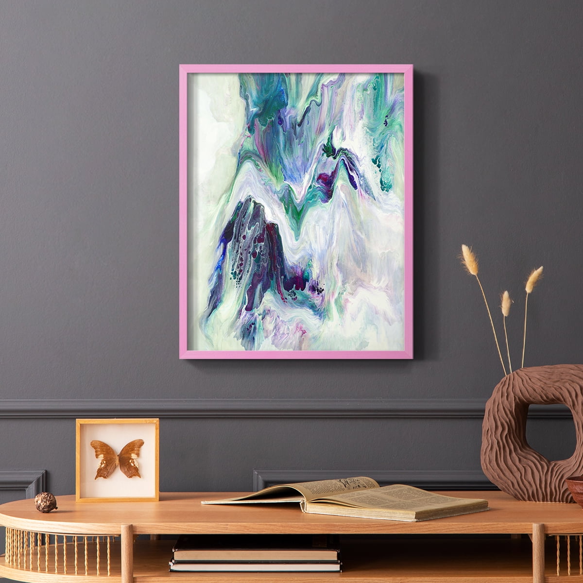 Wild River Framed Print in Pink Solid Wood 11 x 14 Framed Print