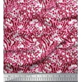 thumbnail image 1 of Soimoi Red Heavy Satin Fabric Leopard & Wild Animal Skin Fabric Prints by Yard 54 Inch Wide, 1 of 3