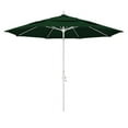 thumbnail image 1 of 11 Pieds Fibre de Verre Marché Umbrella Collier Inclinaison DV Mat Blanc/oléfine/vert Chasseur, 1 of 1