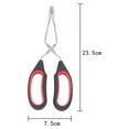 thumbnail image 3 of VerPetridure Tongs With Plastic Silicone Food Baking Bread Clamp BBQ Grilling Wire Tongs, 3 of 3