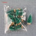 thumbnail image 3 of Juego de 12 piezas de miniárboles de Navidad para hacer tú mismo adornos navideños para el año 2023, pequeños adornos navideños de pino, regalos de Navidad, decoraciones navideñas, 3 of 5