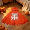 thumbnail image 2 of Girls Hooded Jumpsuits Long Sleeve Graphic Bluses Halloween Themed Costume Party Stylish Holiday Tops for Kids, 2 of 8