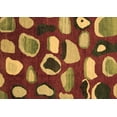 thumbnail image 1 of Ahgly Company Indoor Rectangle Abstract Brown Modern Area Rugs, 7' x 9', 1 of 4