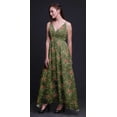 thumbnail image 2 of Bimba Floral Women Summer Printed V Neck Long MaxiÂ&nbsp;DressÂ&nbsp;Holiday Resort Wear-Small, 2 of 4