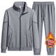 thumbnail image 3 of Conjunto deportivo de invierno con cremallera para hombre, conjunto deportivo más grueso y cálido, nueva moda, sudaderas y pantalones deportivos, conjuntos casuales sueltos, 3 of 4