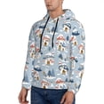 thumbnail image 3 of Lsque cute Mushroom Village Pattern Casual Men's Hoodie,Hooded Sweatshirt with Kangaroo Pocket,Pullover Hoodie-XX-Large, 3 of 7