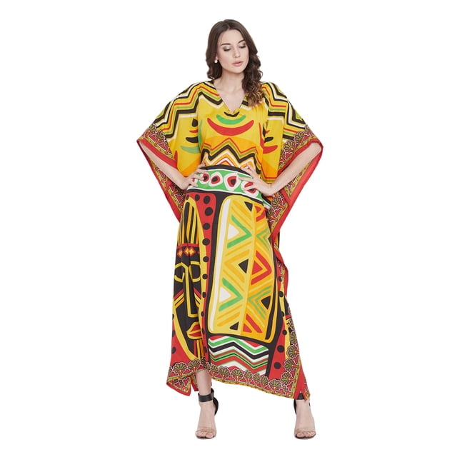 Caftans Longs pour Femmes, Robe Caftan Grande Taille, Robe de Soirée, Fête, Été, Plage, Robe d'Été, Manches Kimono, Robes Décontractées