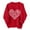 Red4, variant on Women Valentines Sweatshirt Casual Love Theme Long Sleeve Crewneck Hoodless Tops Loose Comfortable Daily Loungewear Cute Sweatshirts for Women Red L