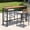 1 brown table+2 beige stools, variant on Crestlive Products Outdoor Bar Stools Set of 4, 26" Counter Height Stackable Modern Patio Bar Chairs with Rattan Back and Metal Frame, for Garden Deck Pool Backyard