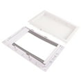 thumbnail image 2 of Plastic PVC Pet Door Magnet Automatic Closing Door Bothway Security Accessory for Cat DogWhite L, 2 of 9