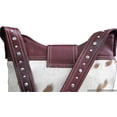 thumbnail image 3 of Luxury leather shoulder bag for women Handmade Leather bag for Ladies designer workbag unique cowhide hair on hide Ladies bag. KLB-04, 3 of 4
