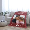 thumbnail image 3 of AISENIN Custom Blanket with Picture Photo Text for Couple Customized Blanket Personalized Fleece Throw Blanket for Birthday Anniversary Christmas Father Mother Valentines Day Gift, 3 of 5