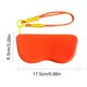 thumbnail image 3 of Funda de gafas de silicona con cremallera y cordón, funda protectora de gafas de sol de bloque de color con paño de limpieza integrado para viajes y transporte diario, 3 of 6