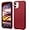 Red, variant on Liquid Silicone Case for iPhone 11 (6.1''), [Scratch-Resistant, Anti-Fingerprint, Shockproof] Protective Slim Fit Phone Case, 4-Layer Cover with Microfiber Lining, Silky-Soft Touch, Deep Purple