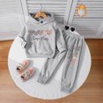 thumbnail image 5 of Gibobby Toddler Baby Girl Clothes 3 6 9 12 18 24 Months Fall Outfits Long Sleeve Sweatshirt Tops + Pants Set Gitls Casual Outfit(2-3 Years,Grey), 5 of 6