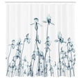 thumbnail image 3 of Ambesonne Teal White Shower Curtain, Orchids Floral Photo, 69"Wx84"L, Teal White, 3 of 5