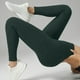 thumbnail image 4 of Pantalones de yoga para mujer, ajustados, de cintura alta, con realce de cadera, a rayas, con rosca, para uso externo., 4 of 7
