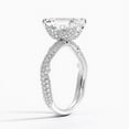 thumbnail image 2 of First JEWEL 2.2 Ct Emerald Cut Lab Created Diamond Wedding Anniversary Ring - 14K White Gold Plated Engagement Ring - Diamond Ring for Her - Forever Jewelry Gift for Women, 2 of 3