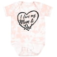thumbnail image 3 of Inktastic I Love My Mom and Dad in Black Chalk Heart Boys or Girls Baby Bodysuit, 3 of 5