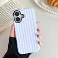 thumbnail image 3 of Compatible with iPhone 17 Case, Cute Fashion Aesthetic Striped Phone Case for Women, Shockproof Soft TPU and Hard PC Protective Phone Cover for iPhone 17 6.3"- White, 3 of 7
