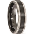 thumbnail image 4 of Black TI -Traction Finish w/Polished Edge 6.5mm Band, 4 of 6