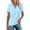 Sky Blue -AC03, variant on Dwellite Women's Golf Polo Shirts Short Sleeve Collared Tops Dressy V Neck Tennis Shirt Quick Dry Blouses Light Purple L
