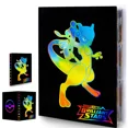 thumbnail image 1 of Trading Card Holder Card Album Binder, Protection Folder Book Collectible Card Album, 4-Pocket with 30-Pages 240-Trading Cards Capacity, Present for Children-AAB1, 1 of 5