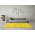 thumbnail image 3 of Ahgly Company Indoor Round Persian Yellow Traditional Area Rugs, 3' Round, 3 of 4